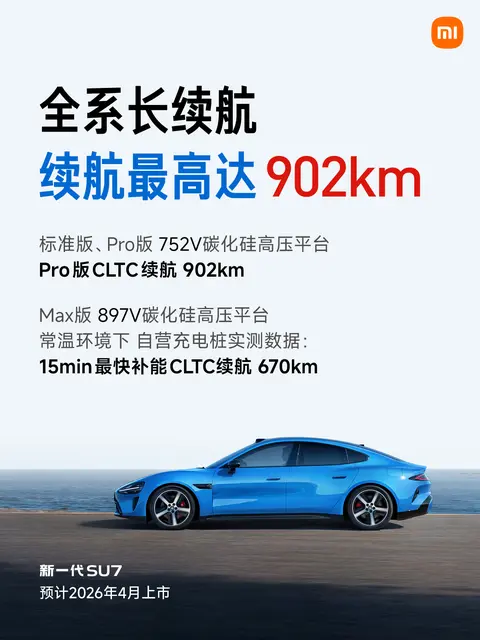 22.99万元起 新一代小米SU7开启预售 全方位升级